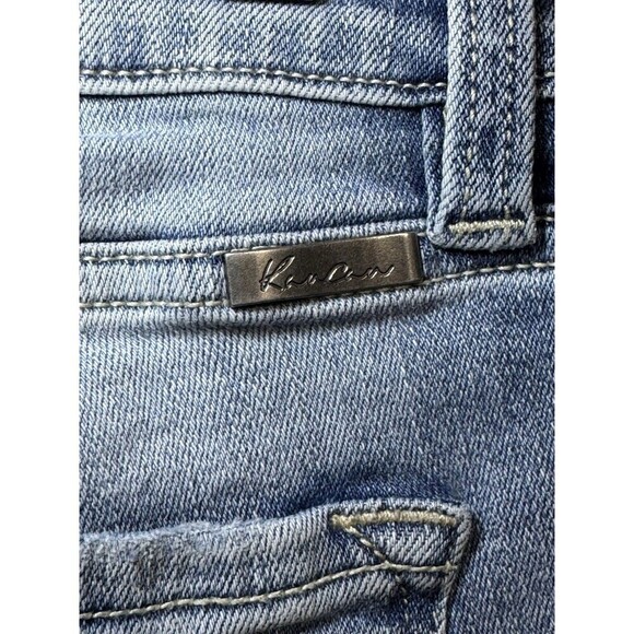 KanCan Jeans Womens 9/28 Blue Nala Distressed Fringe Ankle Skinny Stretch Denim - Picture 6 of 6